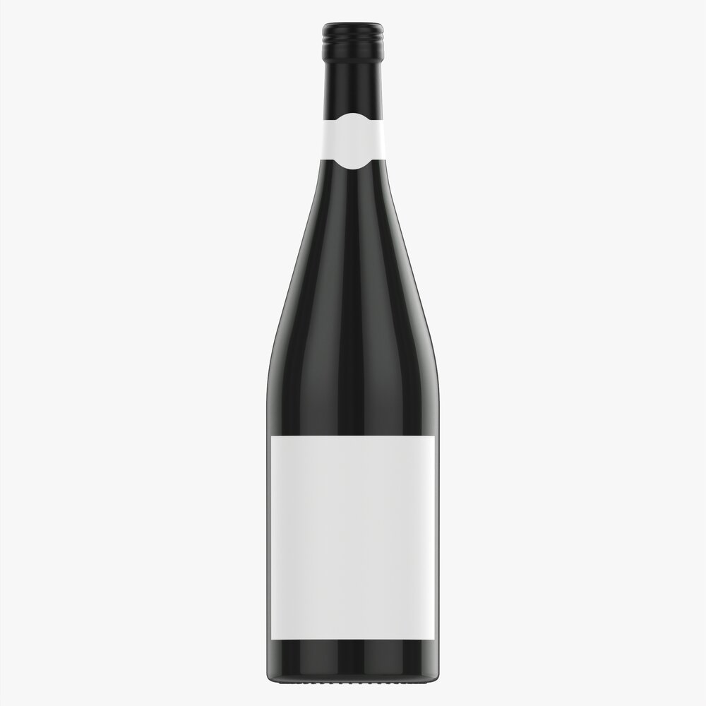 Wine Bottle 1l Mockup 18 Modèle 3D