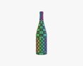 Wine Bottle 1l Mockup 18 Modèle 3d