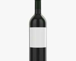 Wine Bottle 1l Mockup 19 3D модель