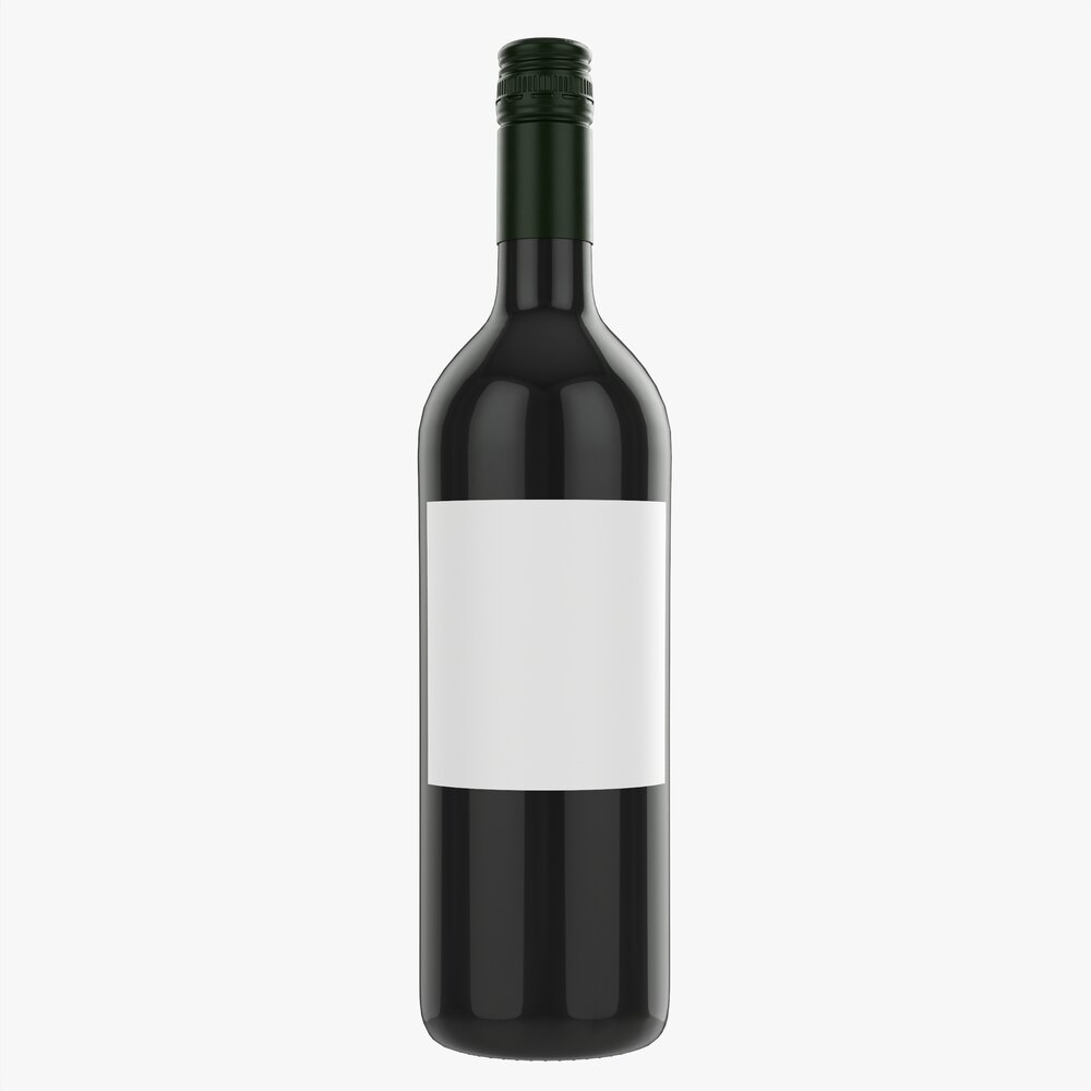 Wine Bottle 1l Mockup 19 3D model