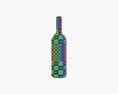 Wine Bottle 1l Mockup 19 3d model