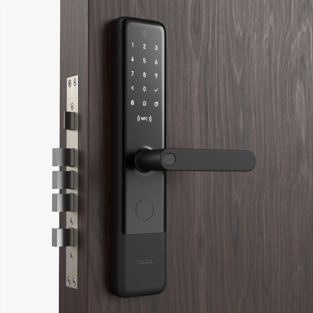 Xiaomi Aqara N200 Smart Door Lock Black Modelo 3D