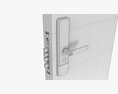 Xiaomi Aqara N200 Smart Door Lock Black 3D 모델 