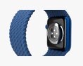 Apple Watch Series 6 Braided Solo Loop Blue Modelo 3d