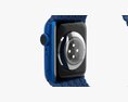 Apple Watch Series 6 Braided Solo Loop Blue Modèle 3d