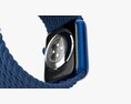 Apple Watch Series 6 Braided Solo Loop Blue 3Dモデル