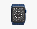 Apple Watch Series 6 Braided Solo Loop Blue Modelo 3D