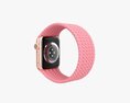 Apple Watch Series 6 Braided Solo Loop Gold 3D 모델 
