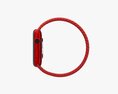 Apple Watch Series 6 Braided Solo Loop Red 3D 모델 