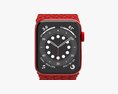 Apple Watch Series 6 Braided Solo Loop Red Modelo 3D