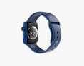 Apple Watch Series 6 Silicone Loop Blue Modello 3D