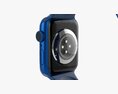 Apple Watch Series 6 Silicone Loop Blue 3Dモデル