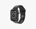 Apple Watch Series 6 Silicone Loop Gray 3Dモデル