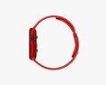 Apple Watch Series 6 Silicone Loop Red 3d model