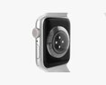 Apple Watch Series 6 Silicone Loop Silver 3Dモデル