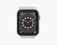 Apple Watch Series 6 Silicone Loop Silver 3d model
