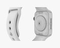 Apple Watch Series 6 Silicone Loop Silver 3D模型