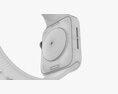 Apple Watch Series 6 Silicone Loop Silver Modelo 3D