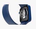 Apple Watch Series 6 Silicone Solo Loop Blue 3d model