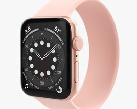 Apple Watch Series 6 Silicone Solo Loop Gold 3D模型