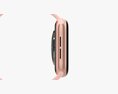 Apple Watch Series 6 Silicone Solo Loop Gold 3d model