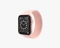 Apple Watch Series 6 Silicone Solo Loop Gold 3Dモデル