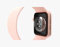 Apple Watch Series 6 Silicone Solo Loop Gold 3D-Modell