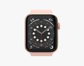Apple Watch Series 6 Silicone Solo Loop Gold 3Dモデル