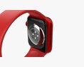 Apple Watch Series 6 Silicone Solo Loop Red 3D модель