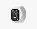 Apple Watch Series 6 Silicone Solo Loop Silver 3D-Modell