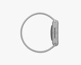 Apple Watch Series 6 Silicone Solo Loop Silver Modèle 3d
