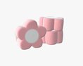 Marshmallows Candy Flower Shape 3D模型
