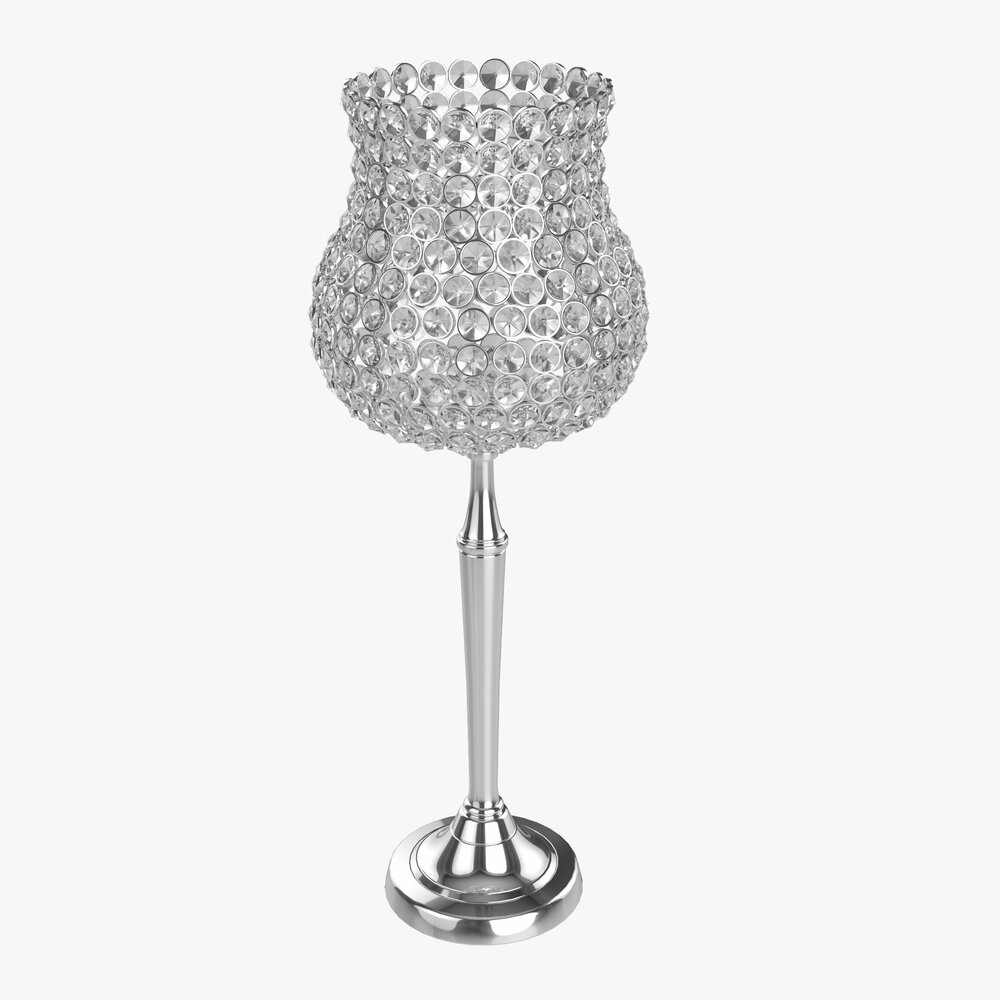 Candle Holder With Crystals Modèle 3d