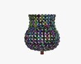Candle Holder With Crystals 3d model