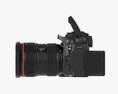 Canon Eos 90d Dslr Camera Ef 24-70mm F2.8l Ii Usm Lens 02 3d model