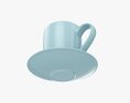 Coffee Mug With Saucer 01 3Dモデル