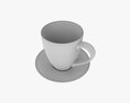 Coffee Mug With Saucer 01 Modelo 3D