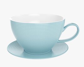 Coffee Mug With Saucer 02 3D model