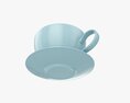 Coffee Mug With Saucer 02 3Dモデル