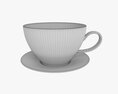 Coffee Mug With Saucer 02 3D-Modell