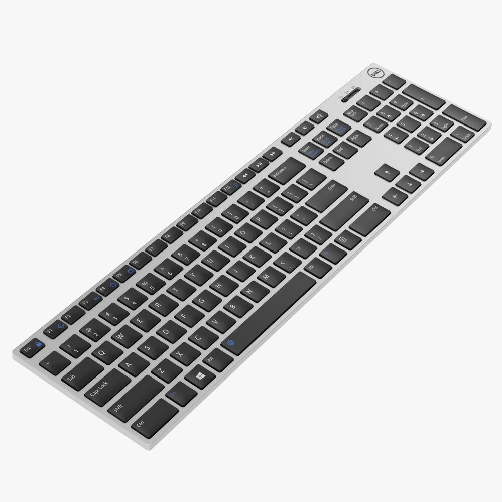 Dell Km717 Premier Wireless Keyboard 3D 모델 