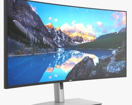Dell Ultra Sharp Lcd 38 Curved Inch Monitor 3D model