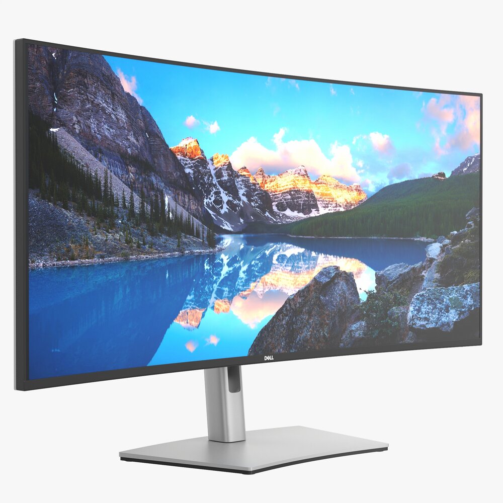 Dell Ultra Sharp Lcd 38 Curved Inch Monitor 3D model