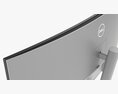 Dell Ultra Sharp Lcd 38 Curved Inch Monitor Modello 3D