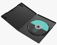 Dvd Case Open With Disc 01 Mockup Modello 3D