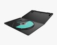 Dvd Case Open With Disc 01 Mockup Modèle 3d