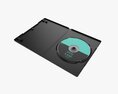 Dvd Case Open With Disc 02 Mockup 3d model