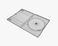 Dvd Case Open With Disc 02 Mockup 3d model