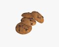 Cookies With Chocolate Pieces 3d model