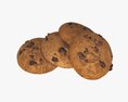 Cookies With Chocolate Pieces Modello 3D